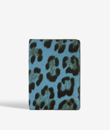 Passport Cover Pony Leopardo Turquoise