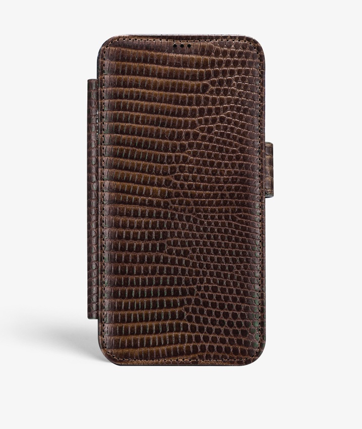 iPhone Xs Max Leather Card Case Varan Brown