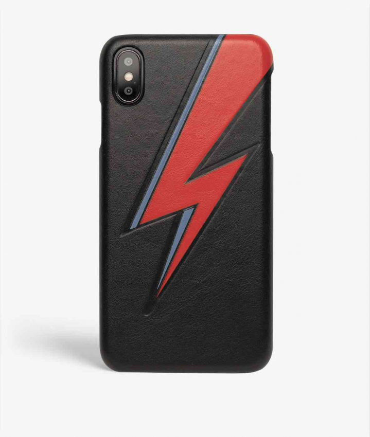 iPhone Xs Max Leather Case Bowie Lightning Black
