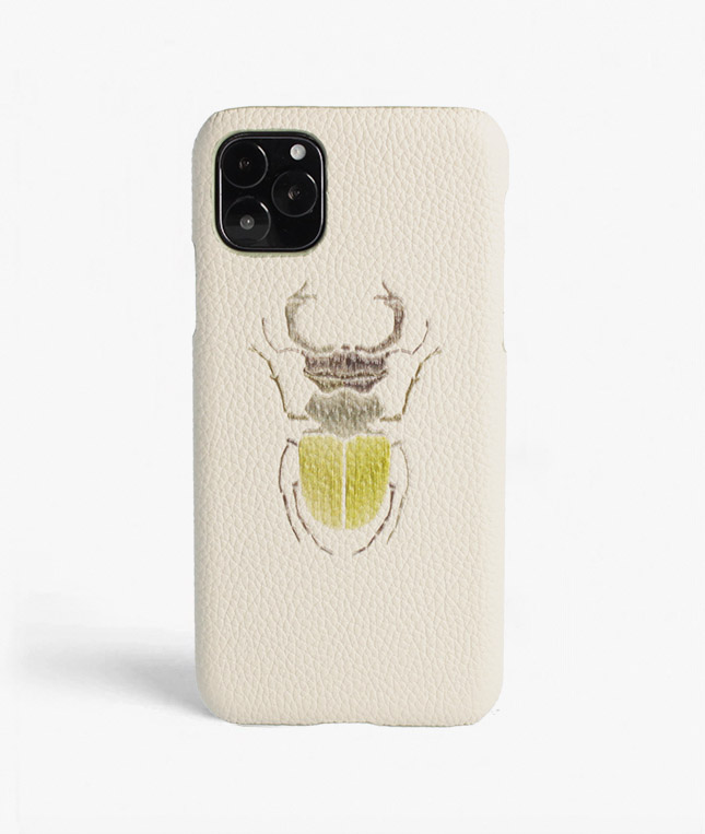 iPhone 11 Pro Leder Hlle Beetle Grau
