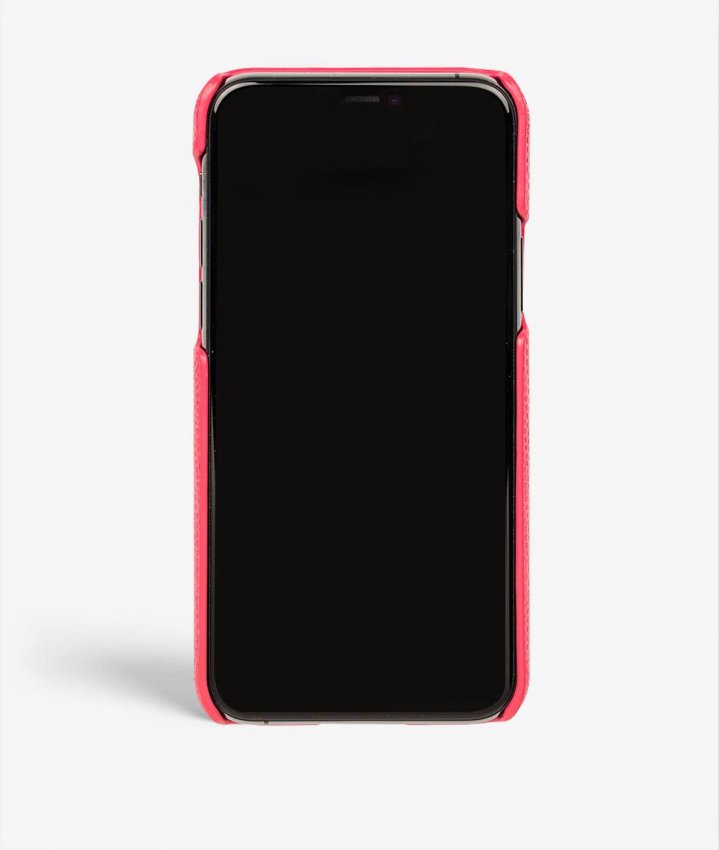 iPhone 11 Pro Leder Hlle Lizard Neonrosa