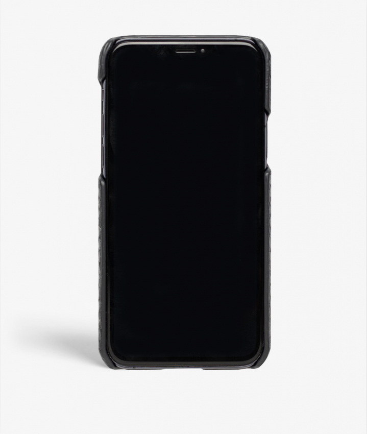 iPhone 11 Pro Leather Case Python Steel