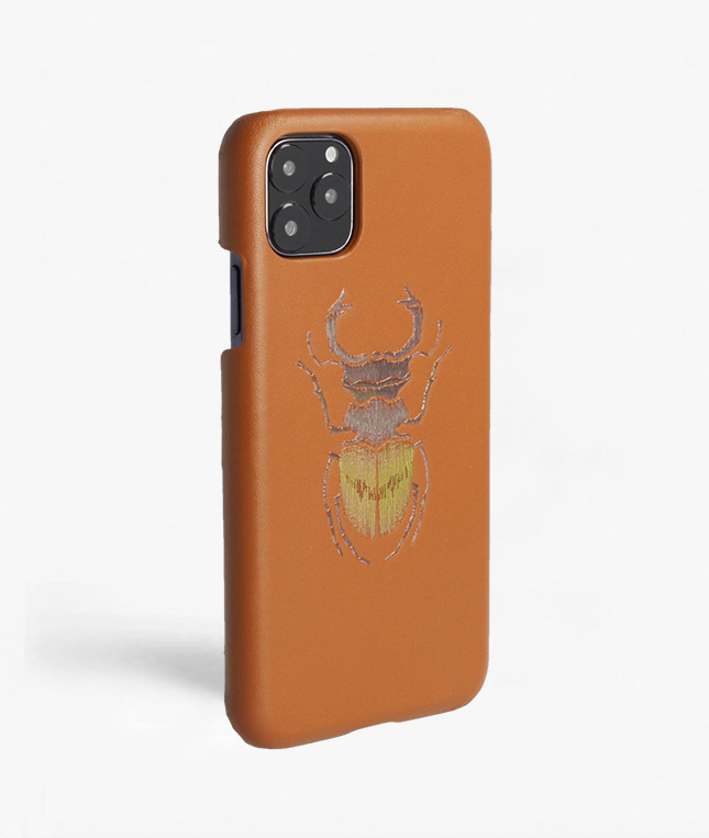 iPhone 11 Pro Max Leather Case Beetle Brown