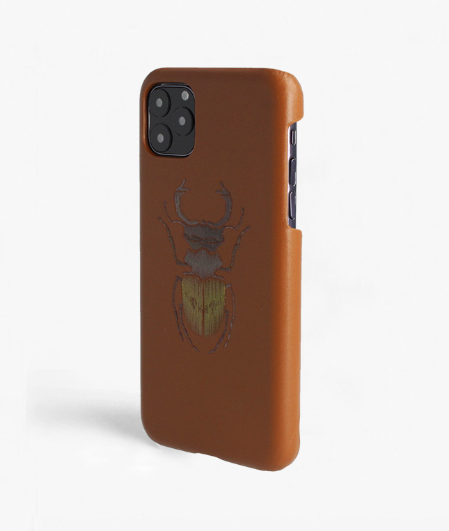 iPhone 11 Pro Max Leather Case Beetle Brown