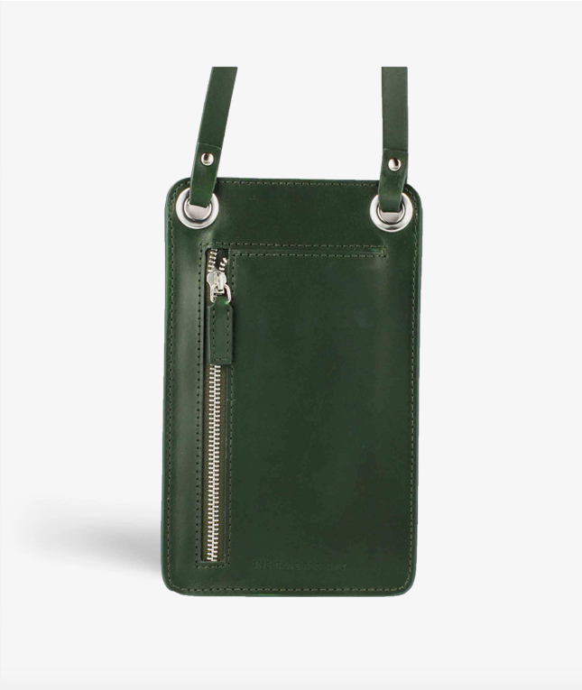 Smart Crossbody Bag Vegetable Tanned Dark Green