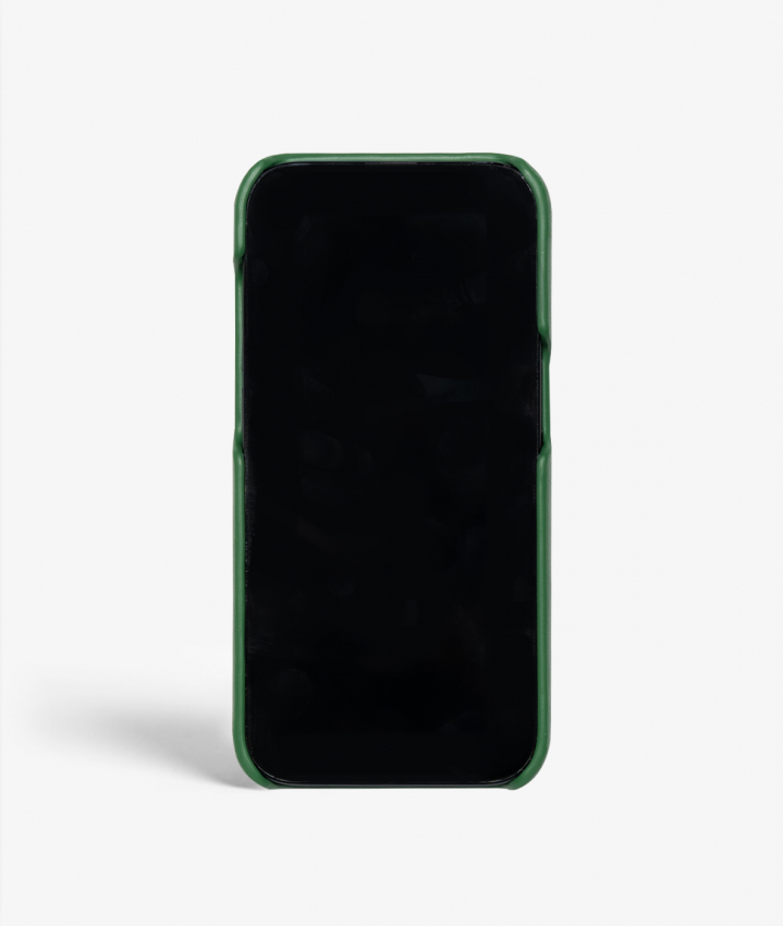iPhone 14 Pro Leather Case Tiger Green