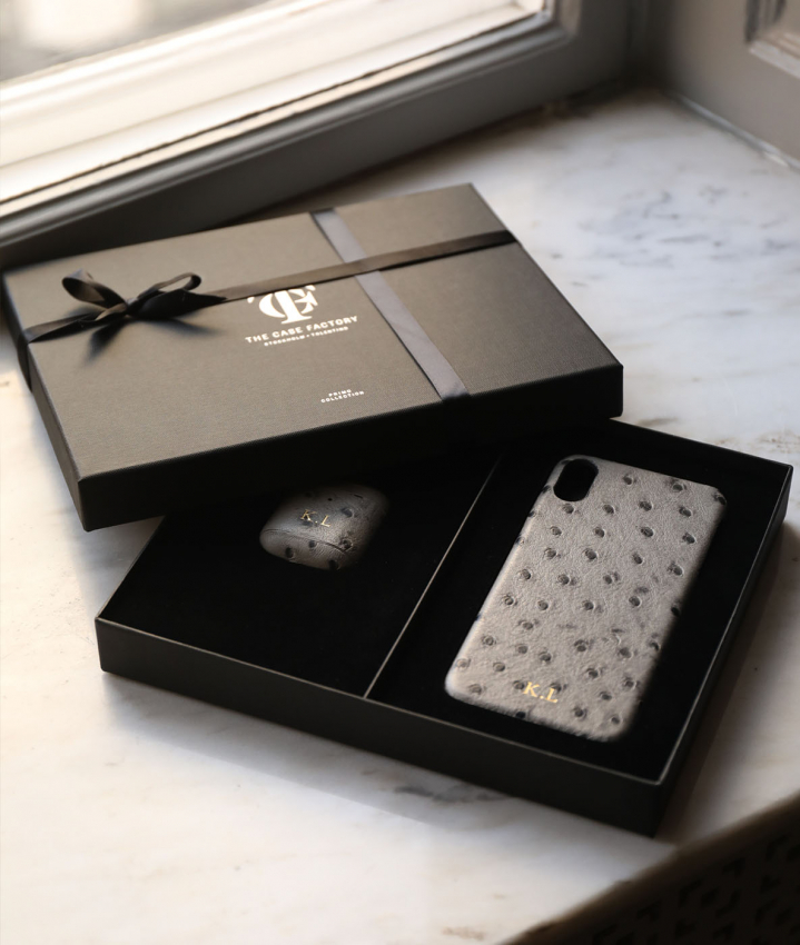 Gift box Ostrich Grey